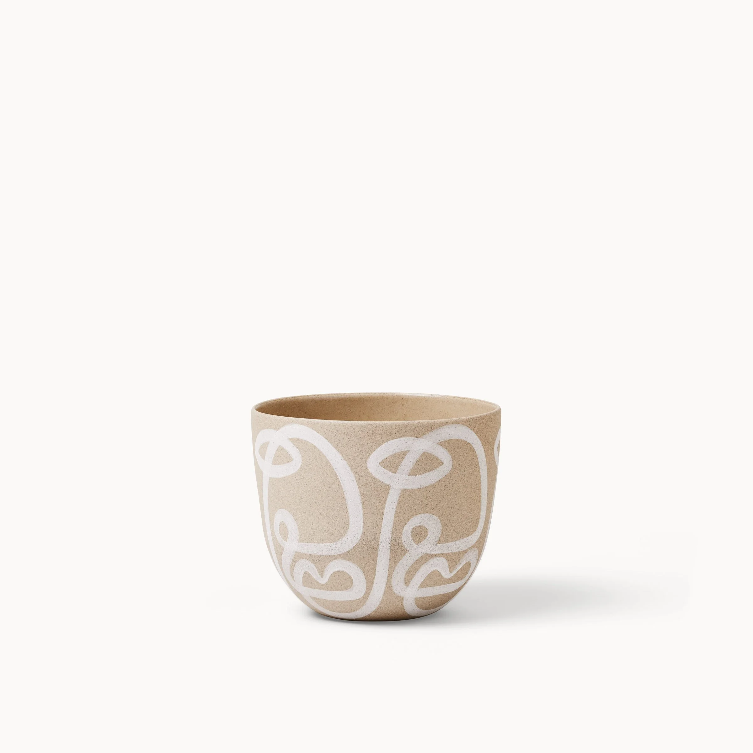 Stoneware White Cara Planters — Franca NYC